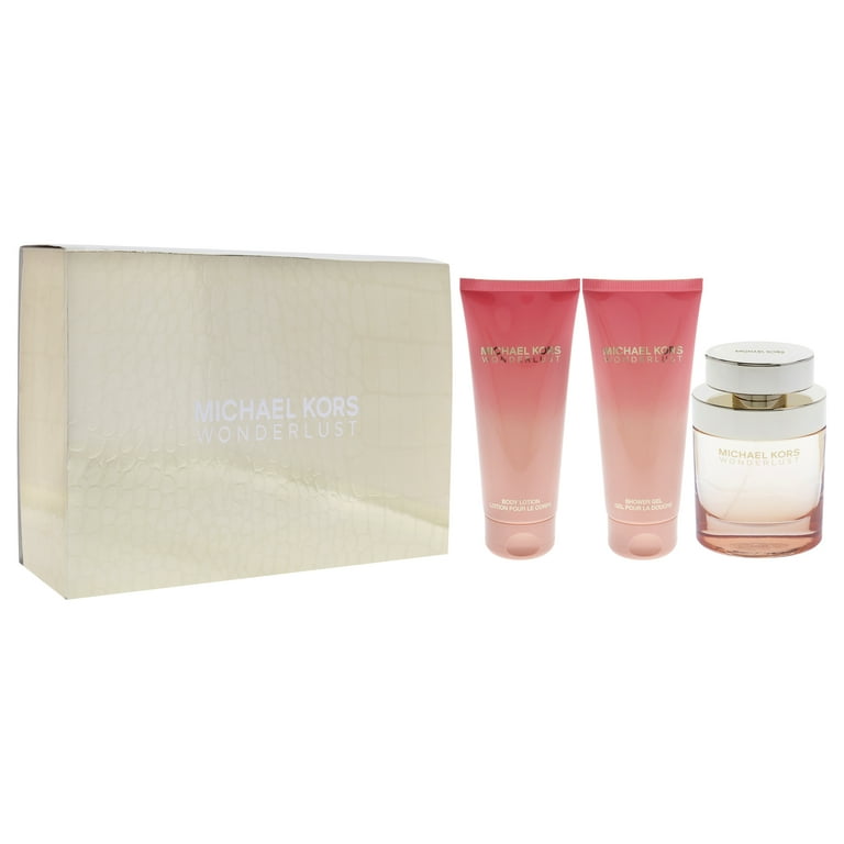 Michael Kors Wonderlust , 4 Pc Gift Set 3.4oz EDP Spray