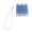 Blue transparent, variant on 9 Key Portable Keyboard Switches Tester Silicone Cord Lanyard Office Travel Stress Relief Toy