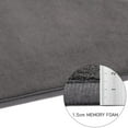 thumbnail image 5 of Memory Foam Bath Mat Soft Memory Foam Non Slip Bath Mat Toilet Floor Rug Non Slip Rubber Backing Non Slip Absorbent Bathroom Rug Carpet (20” x 32”, Gray ), 5 of 6