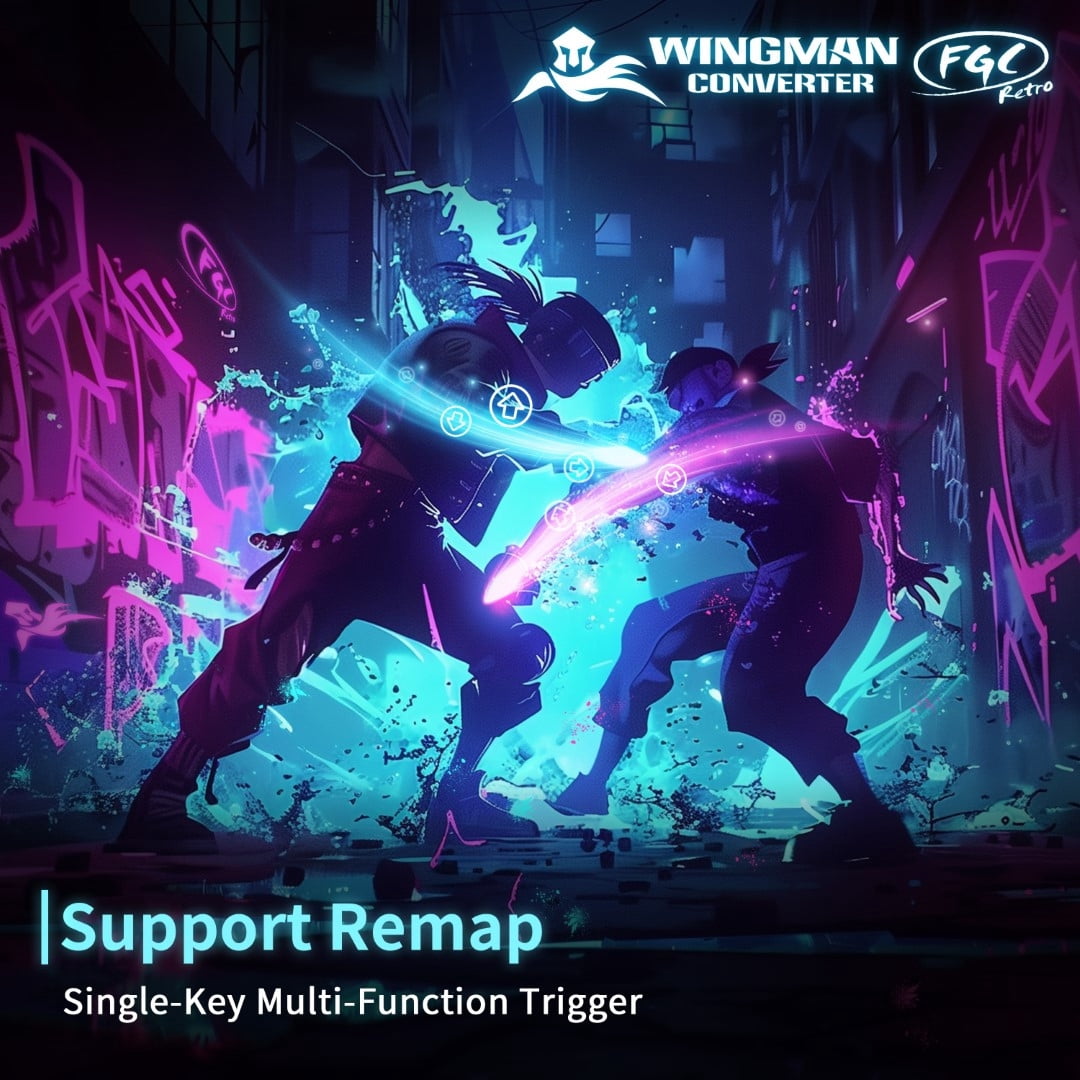 Brook Gaming Wingman FGC Retro: PS1 & PS2 Controllers for PS5 / PS4 / PC with Turbo, Version Year 2026