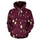 thumbnail image 3 of Harajuku 3D Red Wine Pattern Printed Men's Hoodie Design Fruit Grape Pattern Hoodie Sportswear Fashion Casual Street Men's Top, 3 of 4