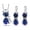 #2, variant on 925 Silver Cat Cubic Zirconia Pendant Necklace Earrings Set Women Jewelry Gift-#1