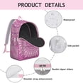thumbnail image 2 of Boho Pattern Mandala School Backpack for Women, Sacred Ethnic Tribal Canvas Daypack with Symbolic Harmony Design, 2 of 5