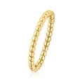thumbnail image 2 of Pure Collection by Ross-Simons Italian 14kt Yellow Gold Beaded Ring, Women's, Adult, 2 of 5