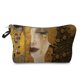 thumbnail image 1 of Gustav Klimt-neceser informal para mujer, bolsa de cosméticos con estampado de lágrimas y pintura al óleo personalizable, neceser de viaje LIUWENJING unisex, 1 of 2