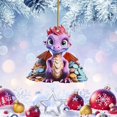 thumbnail image 1 of Adornos para árbol de Navidad, adornos colgantes para árbol de Navidad, dinosaurio, lindo gato navideño, colgante decorativo para árbol de Navidad, casa de campo, decoración para exteriores e interior, 1 of 7