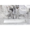 thumbnail image 3 of Kingston Brass FSC8921KNL Convergent Two-Handle 3-Hole Deck Mount Widespread Bathroom Faucet with Knurled Handle and Brass Pop-Up in Polished Chrome, 3 of 8