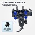 thumbnail image 4 of Riwcyla Support de Téléphone pour Moto avec Amortisseur de Vibration Support de Téléphone Cellulaire pour Moto Rotation Réglable à 360° Support de Rétroviseur de Moto, 4 of 6