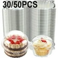 thumbnail image 2 of 30/50PCS Cake Slice Boxes Cupcake Packaging Box Sandwich Donut Muffin Storage Box Bakery Party Christmas Wedding Baby Shower, 2 of 8