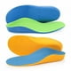 thumbnail image 1 of 2 pairsKids Orthotic Arch Support Insoles, PU Foam Cushioning Arch Support Shoe Insert for Overpronation Children Toddlers Flat feet, Plantar Fasciitis(22cm)greenyellow, 1 of 5