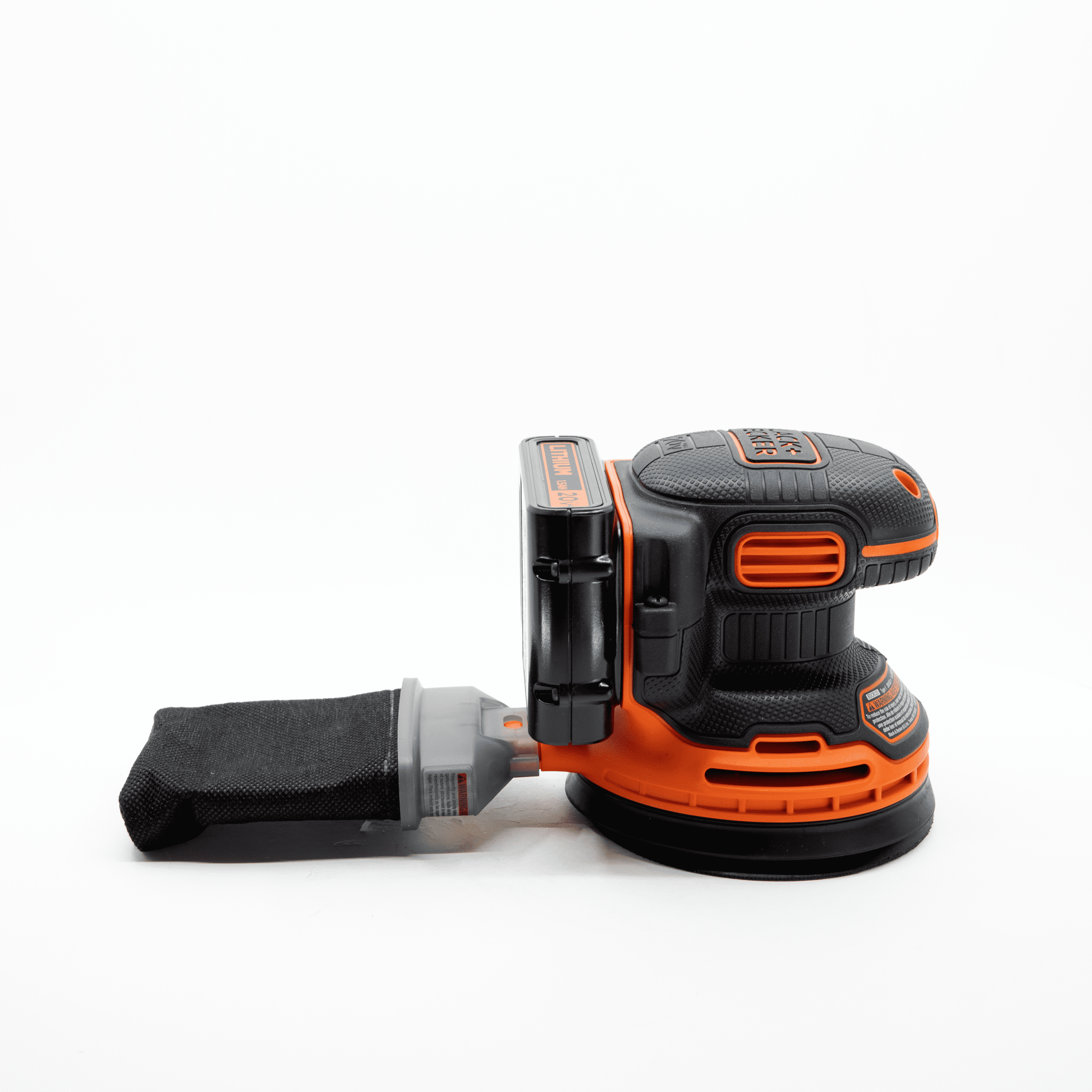 BLACK+DECKER BDRO20C, 20V, 1.5A Cordless Random Orbital Power Sander, 12000 OPM