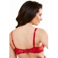thumbnail image 3 of Women's Lunaire 15211 Whimsy Barbados Lace Demi Bra (Black 40D), 3 of 6