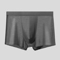 thumbnail image 2 of TNOBHG Men Shorts Men Ice Silk Mesh Shorts Briefs Mid-rise Elastic Waistband Seamless Fit Panties Breathable Mesh Slim Fit Underwear Slim Fit Men Underwear, 2 of 8