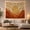 Mountain Sunburst, variant on Radiant Sun Over Sandy Hills in a Rocky Arch, Serene Boho for Southwest Decor Enthusiasts, Graphic Earth Tones Art, Housewarming Gift, Tapestry Wall Hanging for Living Room and Bedroom