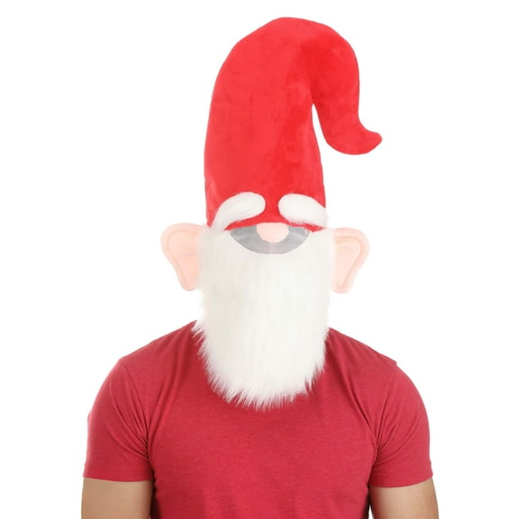 Red Oversized Gnome Hat with Beard
