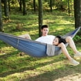 thumbnail image 3 of Gseagtia Portable Travel Bed for Outdoor Adventures Gray Blue Mosquito Net Camp Hammock, 3 of 8