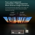 thumbnail image 2 of WANBO Proyector Inteligente Wanbo T2 Max Full HD 1080P con Android 6.0, 250 ANSI Lúmenes, WiFi, Altavoces 3W, Conexión HDMI/USB, Compatible con Netflix y YouTube, Color Blanco, Peso 900g, Ideal para, 2 of 5