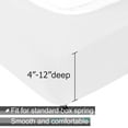 thumbnail image 2 of Box Spring Cover Queen Size, Stretch Knit Bed Skirt Wrap Around 4 Sides, Hide Box Spring for Home Hotel, Fits Standard Low Profile Queen Queen XL Bed, Easy Fit Machine Washable, White, 2 of 6