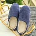 thumbnail image 3 of VerPetridure House Slippers for Women Men Fuzzy Slippers Fluffy Bedroom House Shoes Memory Foam Suede Cozy Plush Breathable Anti-Slip Indoor & Outdoor Winter, 3 of 9