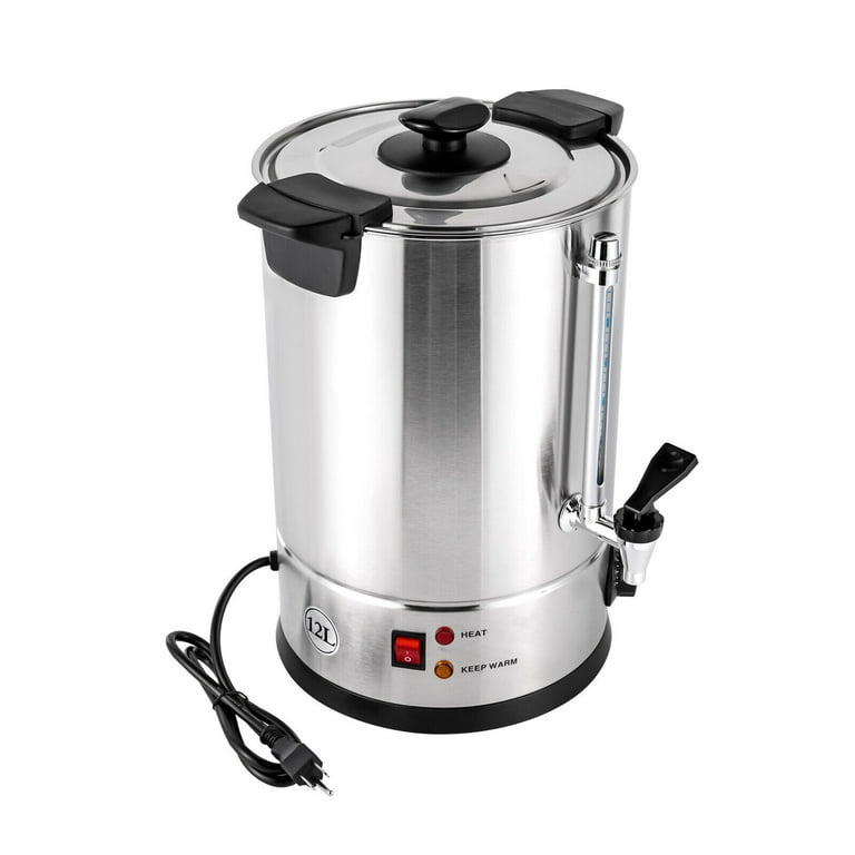 Stainless Steel Coffee Urn - Silver - 12L - 1 Count Box