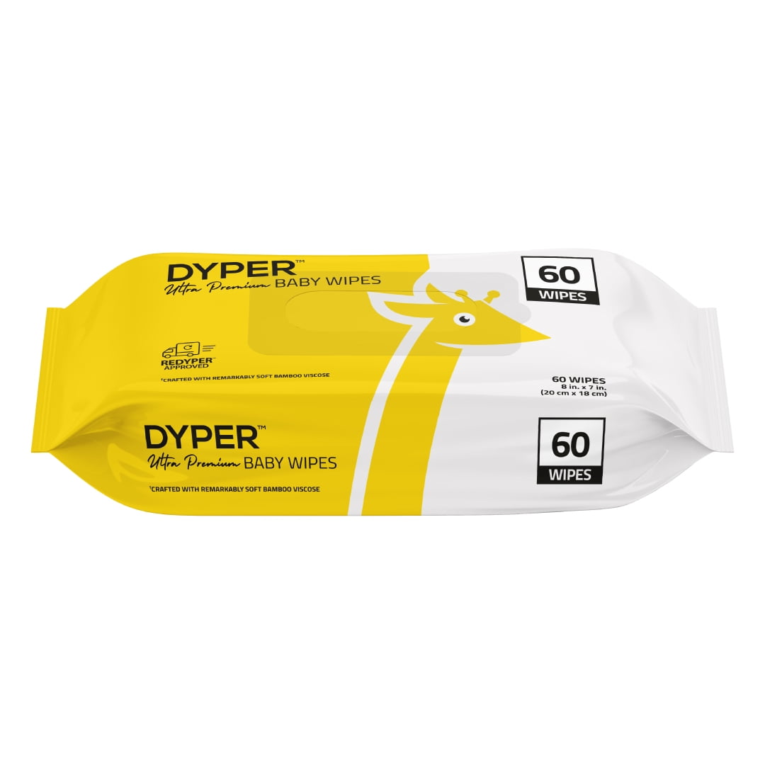 DYPER Ultra Premium Baby Wet Wipes for Sensitive Skin, Unscented, 1