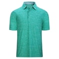 thumbnail image 4 of JAJAHO Mens Polo Shirts Solid Color Casual Summer Short Sleeve Breathable Mesh Golf Polo Shirts For Men Comfy Tops, 4 of 5