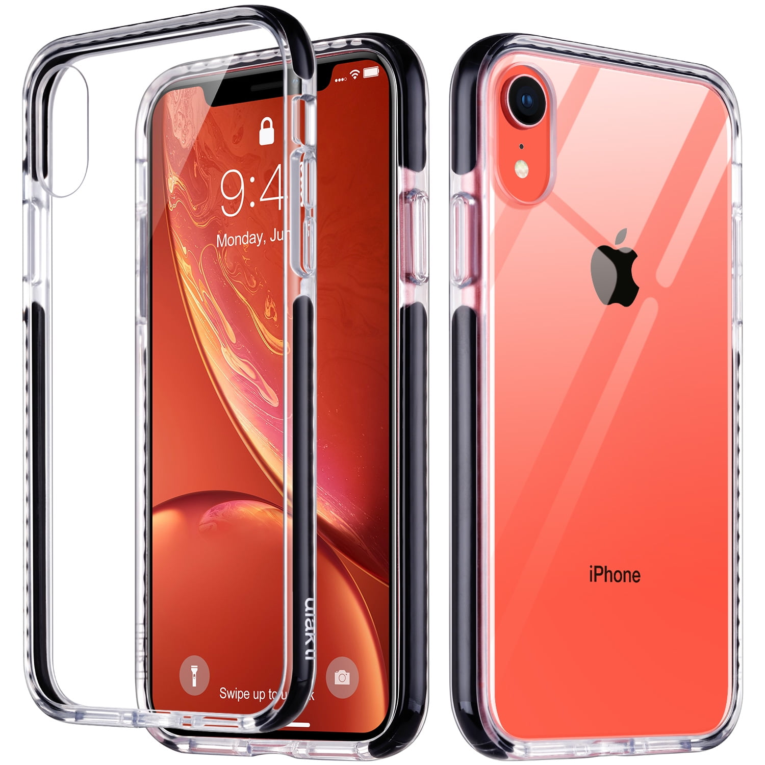ULAK iPhone XR Case Clear, Slim Fit Transparent Flexible