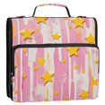 thumbnail image 5 of FORMRS Zipper Binder with Shoulder Strap 2-inch Ring 500 Sheet Capacity File Bag, Flat Yellow Stars, 5 of 5