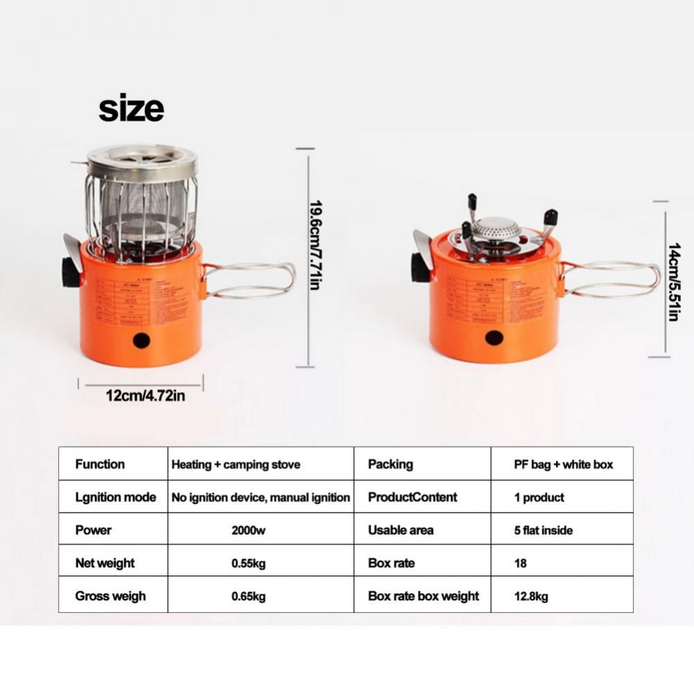 Naiyafly 2 in 1 Portable Propane Heater u0026 Stove, Outdoor Camping Gas Stove  Camp Tent Heater for Ice Fishing Backpacking Hiking - Walmart.com