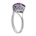 thumbnail image 2 of Galaxy Gold 14K Solid Gold Natural Amethyst Heart-Shaped Ring for Women - White Gold Fine Jewelry, 2 of 2
