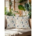 thumbnail image 2 of Outdoor Pillows Waterproof, Spring Floral Bedding Throw Pillows with Insert for Couch Sofa Bed, Farmhouse Flowers Rustic Art 18x18 Inch Pillowcases Decorative Camping Patio Pillow Set of 2, 2 of 5