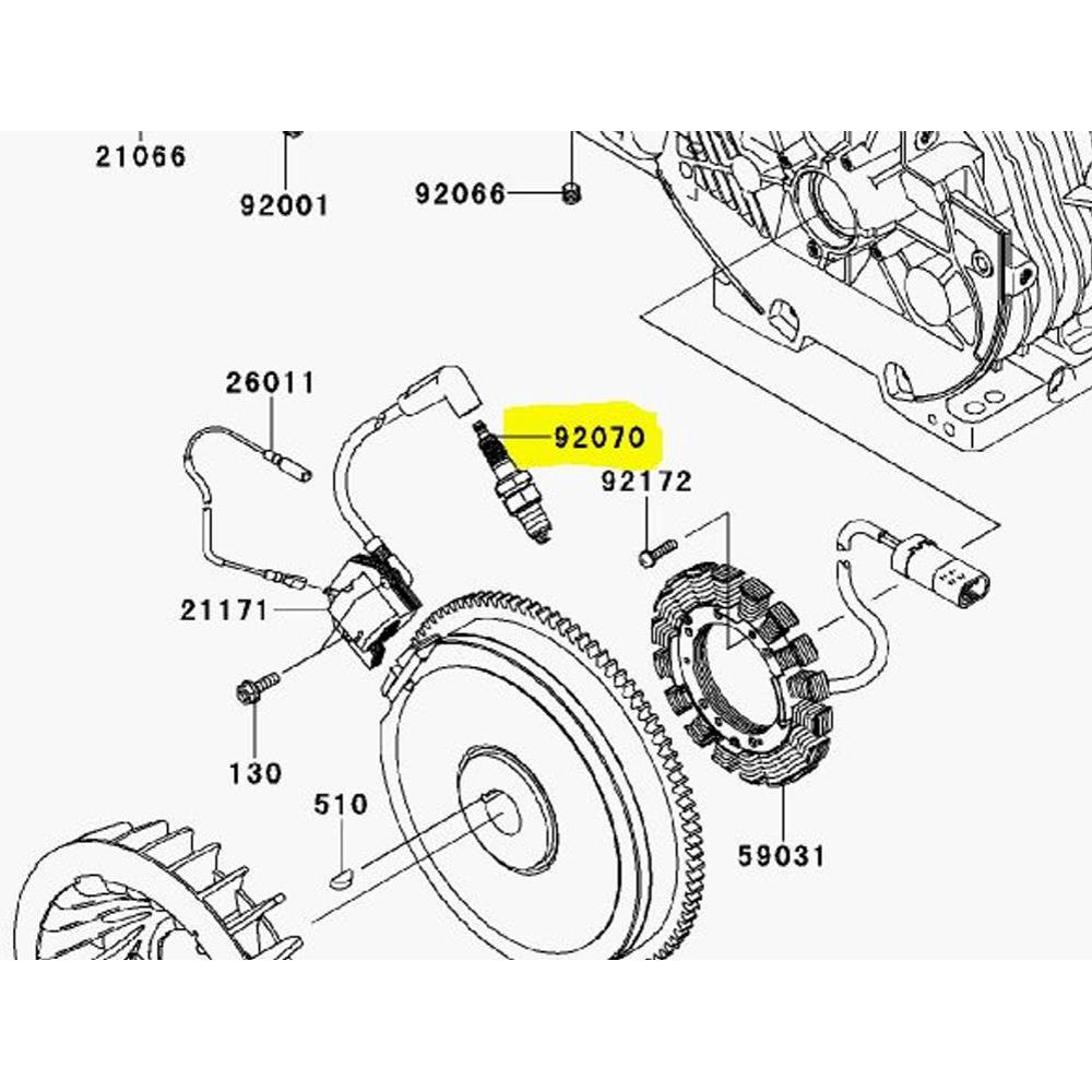 Kawasaki NGK Mule 600 610 SX Series Spark Plug BPR5ES