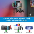 thumbnail image 2 of Soporte de pared RGB para Switch con cargador Joy-Cons, soporte para Switch / OLED con 15 modos de iluminación, cargador para 4 mandos, 2 puertos USB y 10 ranuras para tarjetas, 2 of 7