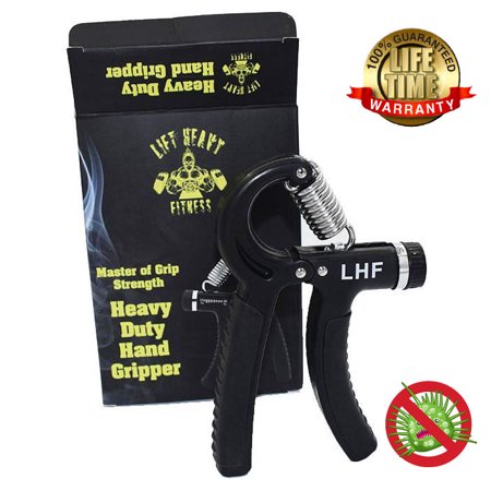 500 Hand Gripper Lift Heavy Fitness Heavy Duty Hand Grippers -Hand Gripper Is Anti-microbial and Guaranteed For Life Adjustable Hand Grips Forearm Exerciser Hand Grip Strengthener Is Adjustable from 66- 176 LBS ()