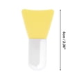 thumbnail image 4 of Unique Bargains 1 Pc Lightweight Small Flat Facial Mask Brush Yellow, 4 of 5