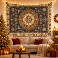 thumbnail image 3 of Floral Garden Ornate with Mandala Composed Concentric Circular, Mystical Fantasy for Space Lovers, Galaxy Room Decor, Mother'S Day Gift, Tapestry Wall Hanging for Bedroom and Dorm, 3 of 6