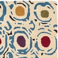thumbnail image 2 of SAFAVIEH Soho Venice Abstract Wool Runner Rug, Ivory/Multi, 2'6" x 10', 2 of 4