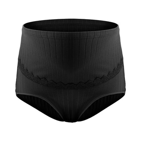Cotton Underwear for Women Cheeky Women s Lace Underwear Mid-Waisted Ice Silk Full Cover Underwear Soft Satin High Waisted Panties Lightweight Breathable Underpant Briefs Black