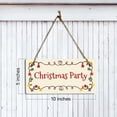 thumbnail image 3 of Christmas Party 5x10 Hanging Plus Wall or Door Sign | Festive Holiday Decoration, 3 of 4