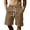 Coffee, variant on Athletic Shorts Men Solid Color Drawstring Casual Loose Fit Outdoor Work Elastic Waist Sweat Shorts Men With Pockets