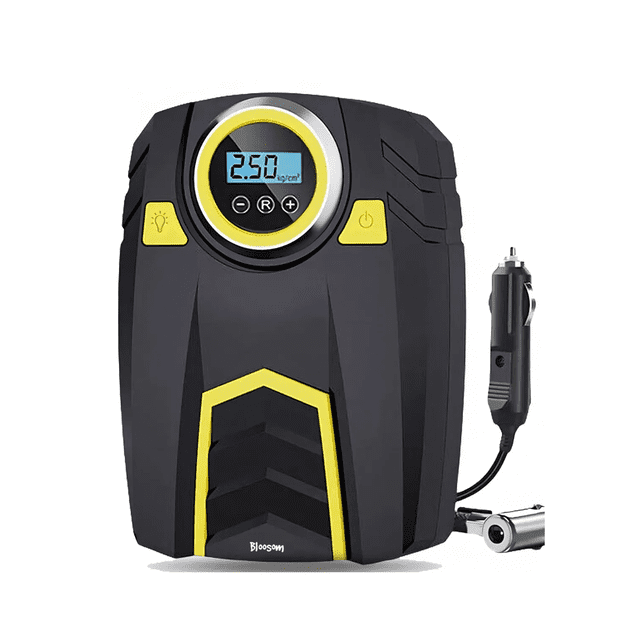 Compresor De Aire Bloosom Inflador Llantas Bomba Portátil 12v 150psi Negro