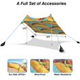 Beach Tent 7 X 7 Ft Beach Canopy Camping Sun Shelters Easy Set Up