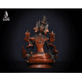 thumbnail image 4 of Brass Tara statue, 15 CM Tara Statue, Tara devi Statue, Meditation female compassion buddha Diety, Gift Meditation- Tara healing idol., 4 of 4