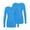 Heather Pool Blue, variant on Adar Underscrubs for Women Multi Color 2 Pack - Long Sleeve Underscrub Comfort Tee