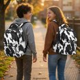 thumbnail image 3 of CHAQLIN Cow Patterned Ventilated Padded Soft Shoulder Bookbags with Comfortable Breathable Kids School Backpack, Portable 17 Inch Casual Daypack for Sports High School, 3 of 8