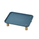 thumbnail image 2 of Soporte elevado para cuenco para gatos, cómodo, lavable, protege el cuello, suministros para mascotas, soporte para plato de alimentación para Azul oscuro, 2 of 7