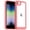 Red, variant on Allytech for iPhone SE 2022, iPhone SE 2020, iPhone 8, iPhone 7 Rugged Case Heavy Duty Crystal Clear Transparent Cover, Sky Blue