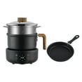 thumbnail image 2 of Electric Cooker with Wood Handle Slow Cooker Nonstick Boiling Water Steamer, 2 of 9