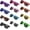 12 Color Frame/Grey Lens, variant on 12/24 Pack Wholesale Retro Neon Colors Party Favor Supplies Unisex Sunglasses Bulk for Adults Teens, UV400 Protection 12 Color Frame/Grey Lens,Muticolor