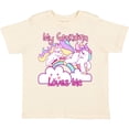 thumbnail image 3 of Inktastic My Grandma Loves Me Unicorn Girls Toddler T-Shirt, 3 of 5